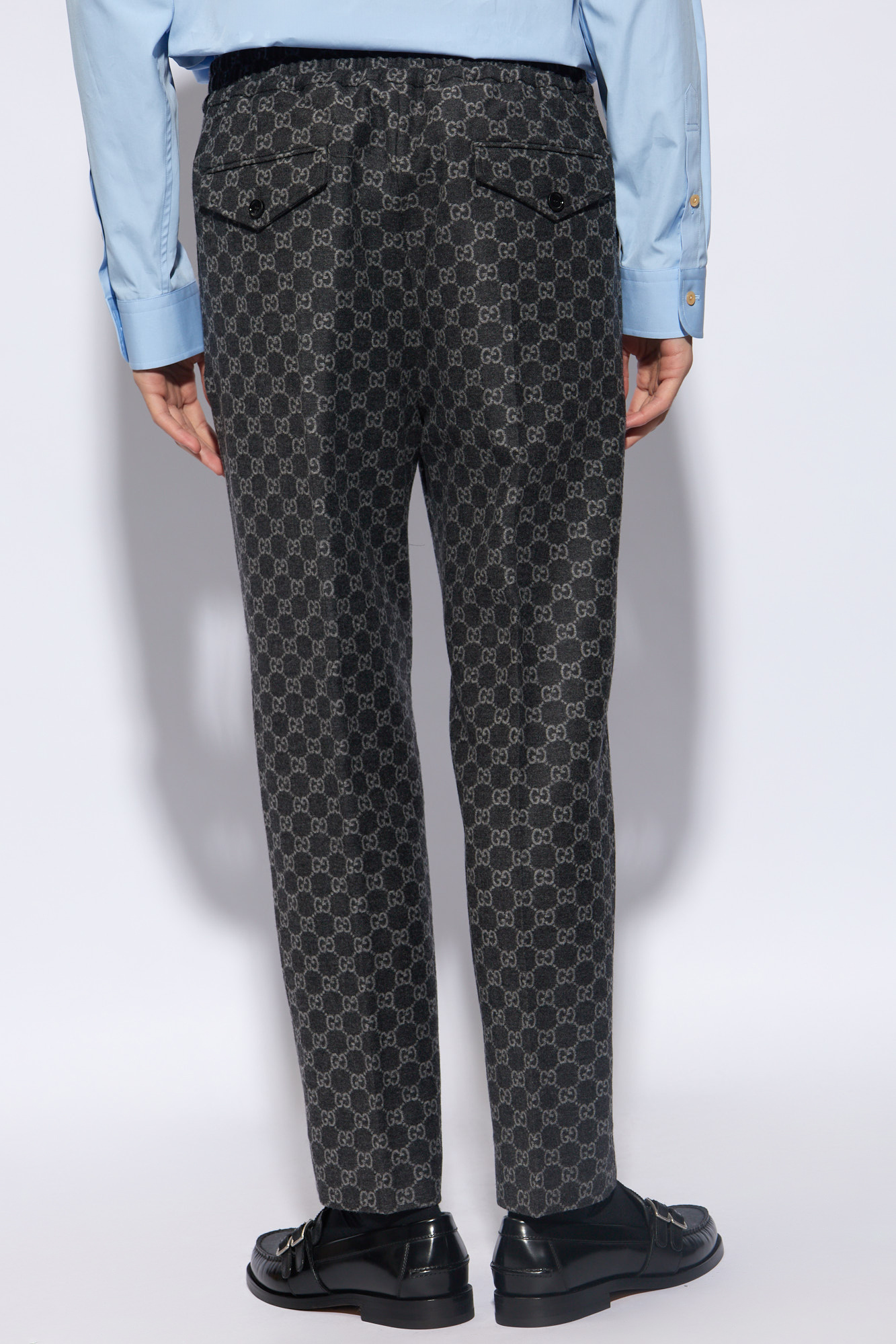Grey Wool pleat - front trousers Gucci - Light Weight